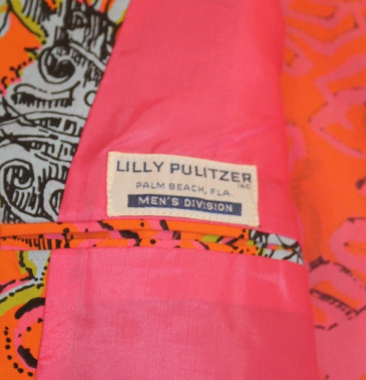 Vintage Lilly Pulitzer Mens Division Sport Jacket-40 1