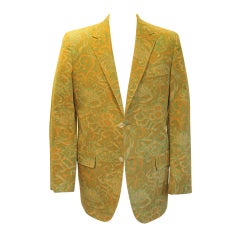 Used Mens Lilly Pulitzer Muted Yellow/Green Crabs-38