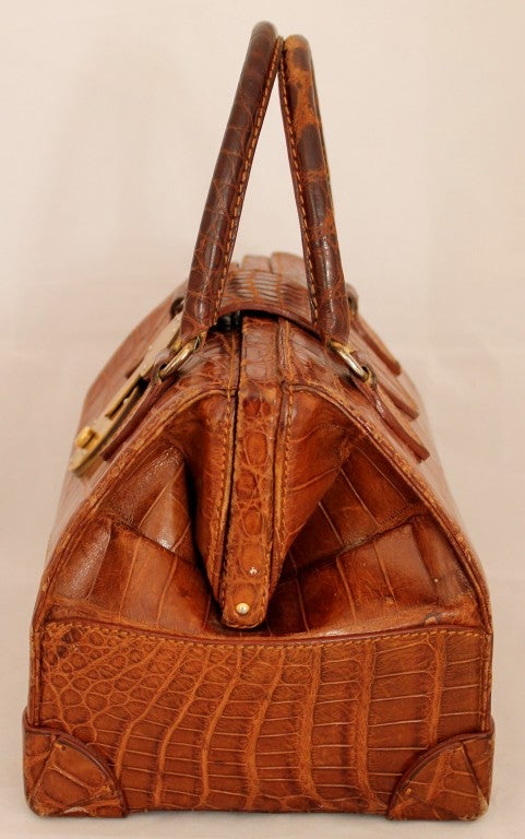 Women's Ralph Lauren Brown Alligator Handbag