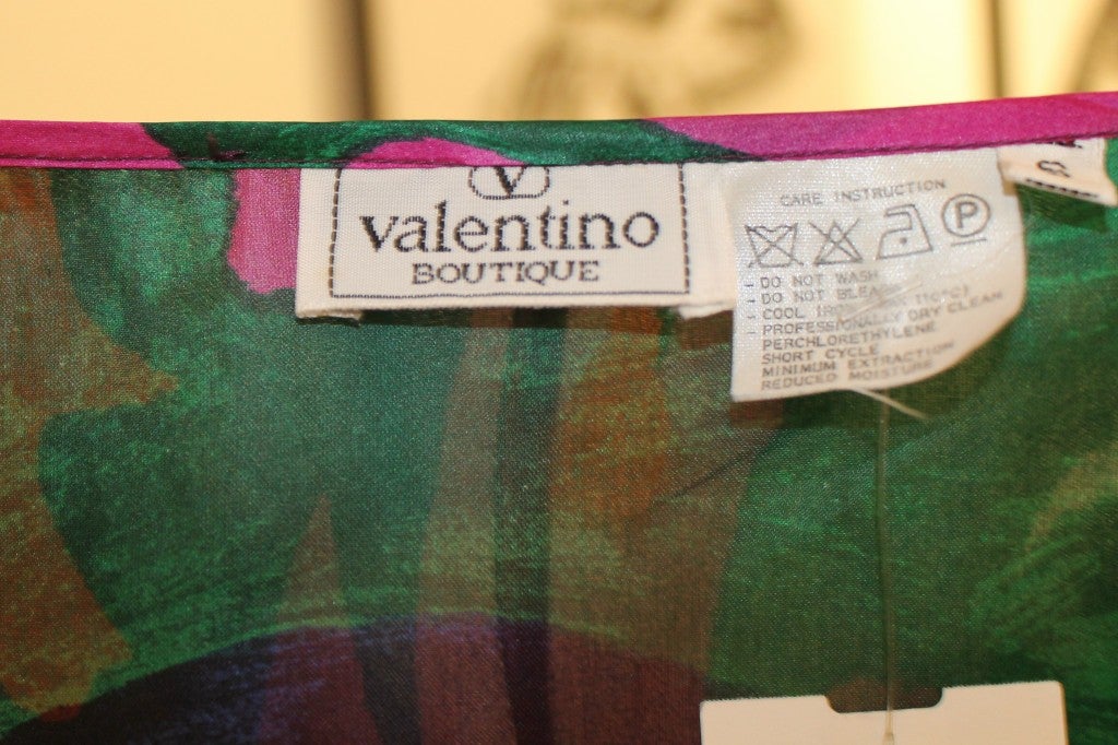 Valentino Multi Color Silk Organza Jacket 3
