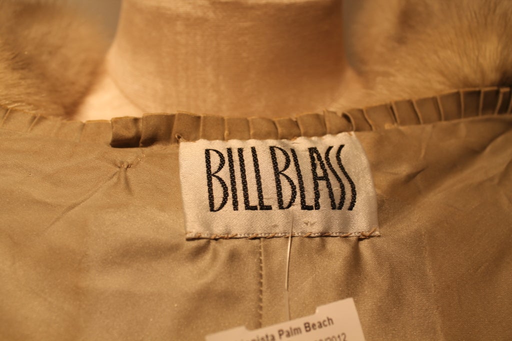 Bill Blass Light Gray Mink Stole 3
