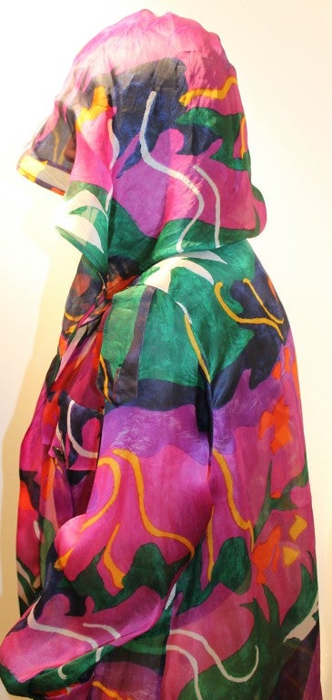 Valentino Multi Color Silk Organza Jacket 2