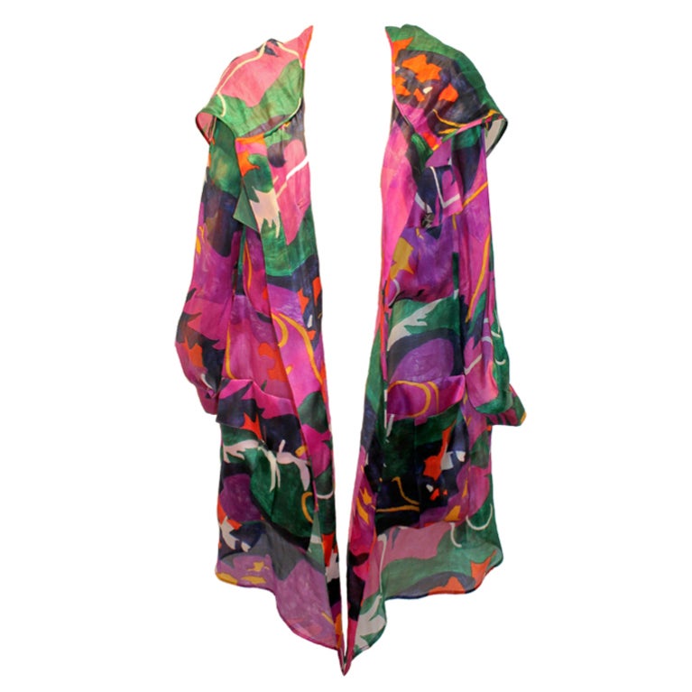 Valentino Multi Color Silk Organza Jacket