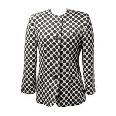 Bill Blass Black and White Wool Jacket