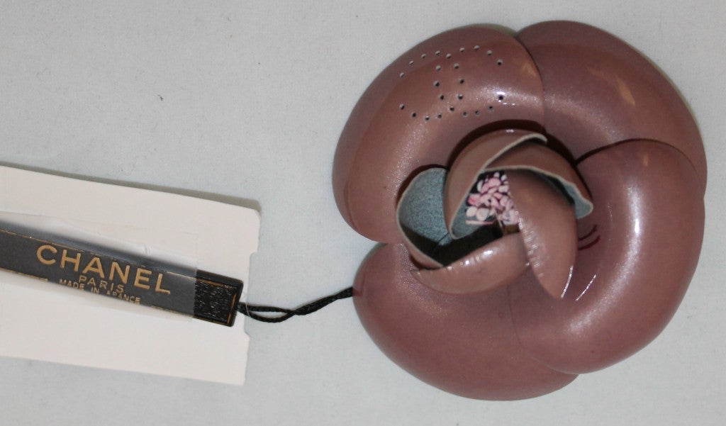 Chanel Lilac Camilia Flower Brooch