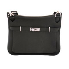 Hermes Jypsiere Black Clemence-34cm-Paladium HW