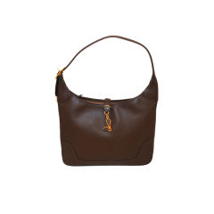 Hermes Chocolate Brown Epsom Trim II Handbag