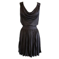 Louis Vuitton Black Jersey Top and Skirt Set - 38 3