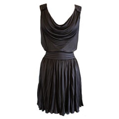 Louis Vuitton Black Jersey Top and Skirt Set 