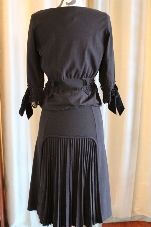 Women's YSL Black 2 Piece Dress-6