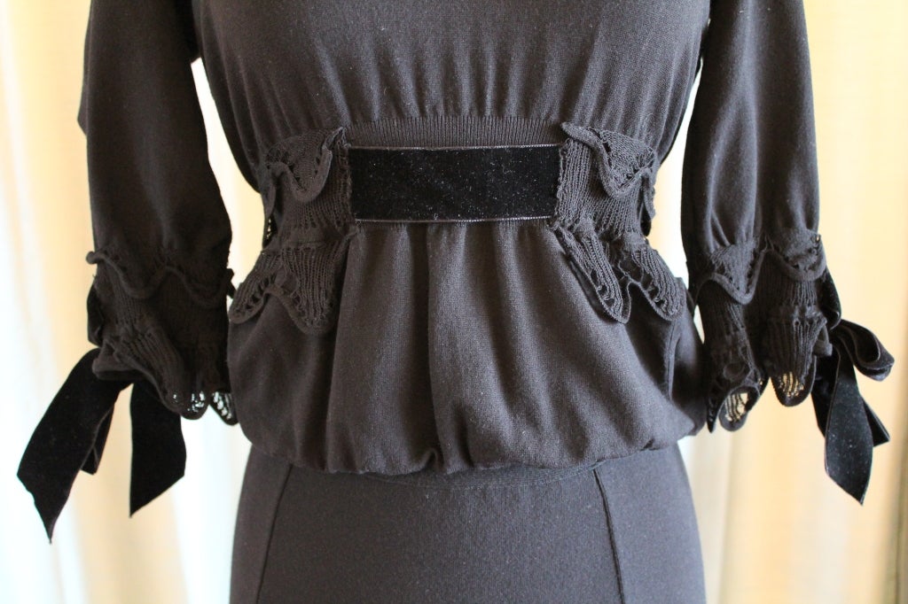YSL Black 2 Piece Dress-6 1