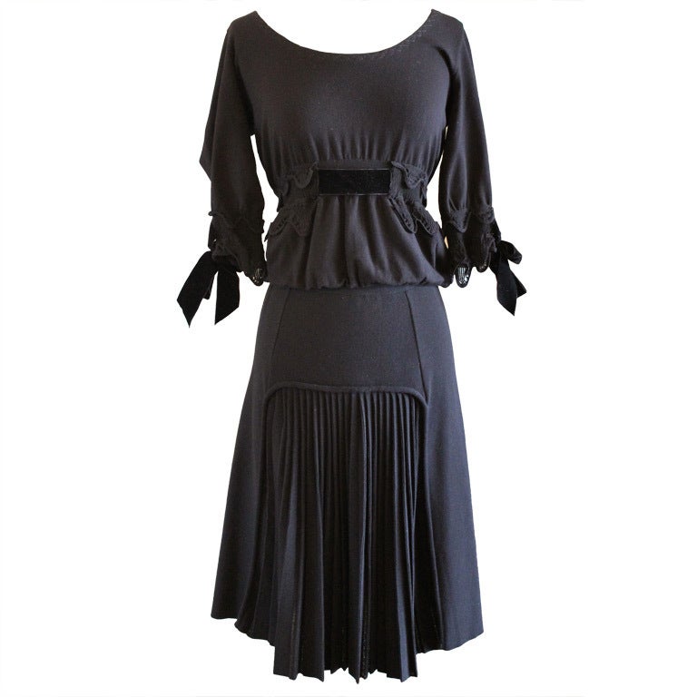 YSL Black 2 Piece Dress-6