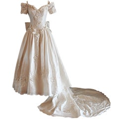 Unique Eva Haynal Forsyth 1989 Wedding Dress