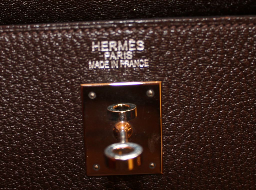 Women's Hermes Chocolate Brown Togo Kelly Bag-35cm