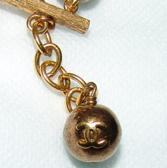 Chanel 5 Strand Gold Bracelet ~ Circa 1988