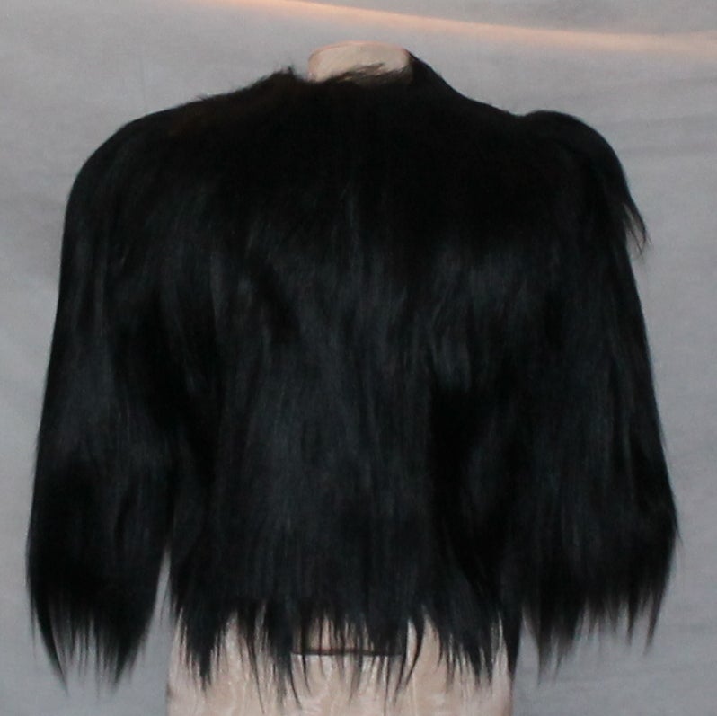 black monkey fur coat