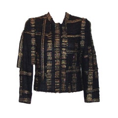 Chanel Black and Gold Jacket
