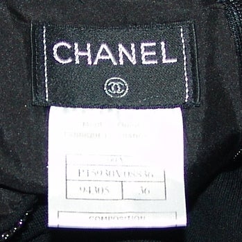 Chanel Black Wool Skirt 1