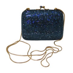 Judith Leiber Blue Crystal Handbag