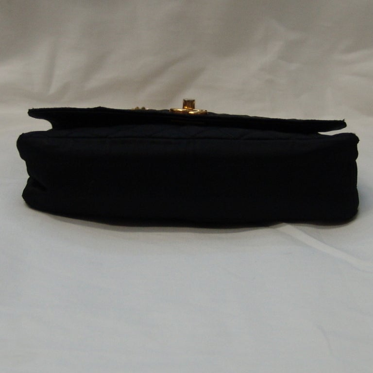 Women's Chanel Black Satin Handbag