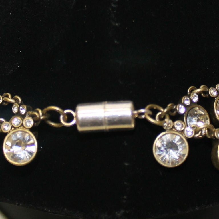 Barney's Vintage 2 Strand Crystal Necklace 1