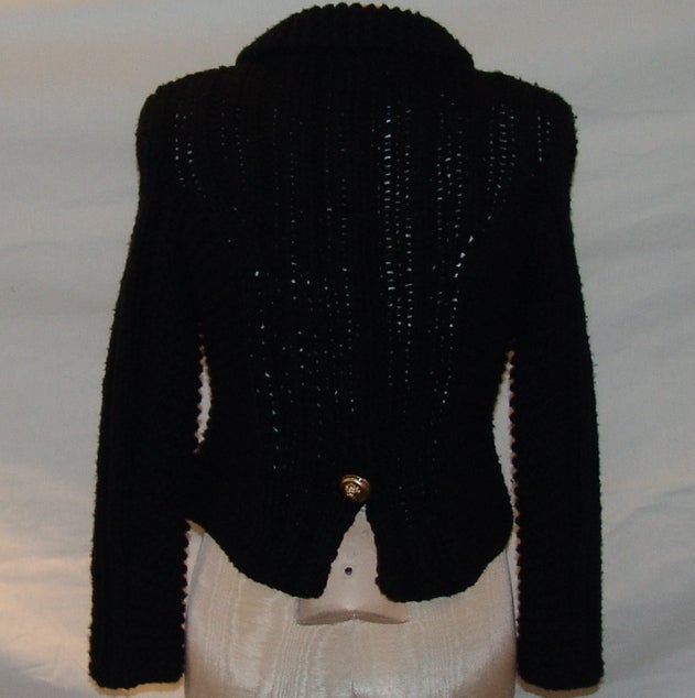 Women's Chanel Black Knit Sweater