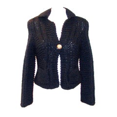 Chanel Black Knit Sweater