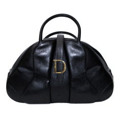 Christian Dior Black Leather Handbag