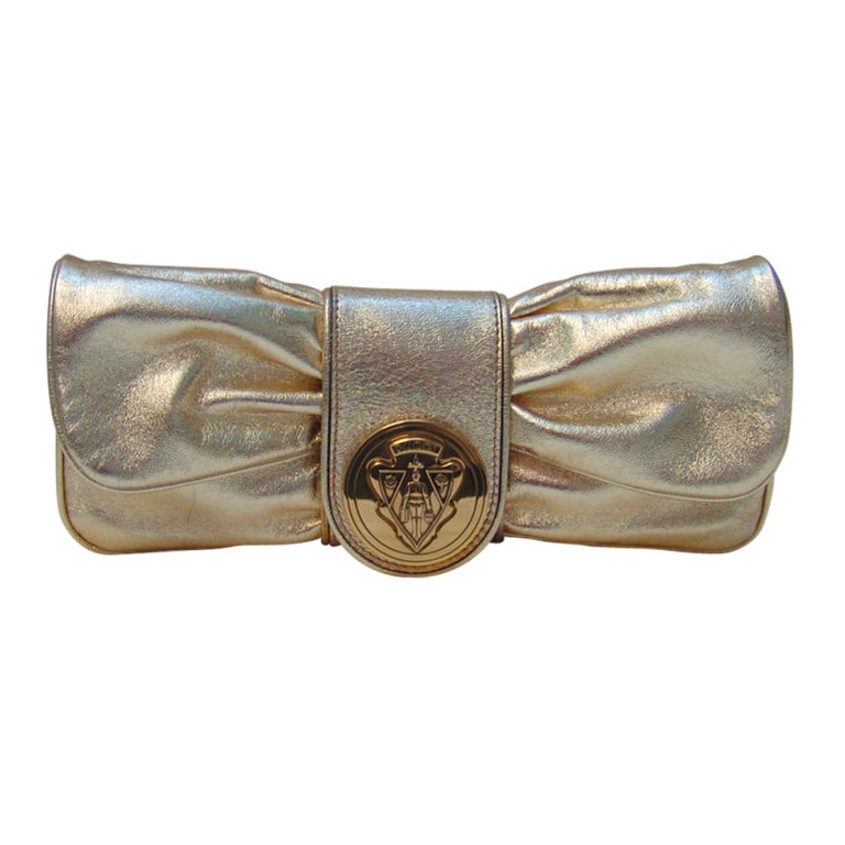 Gucci Gold Metallic Handbag or Clutch