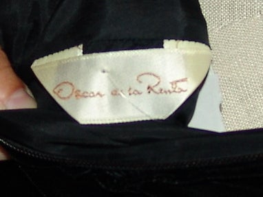 Vintage Oscar De La Renta Black Velvet Dress 4
