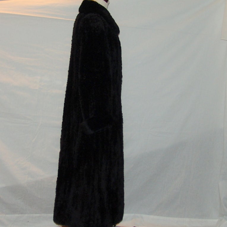 Paula Lishman custom sheared beaver coat.  Length 25