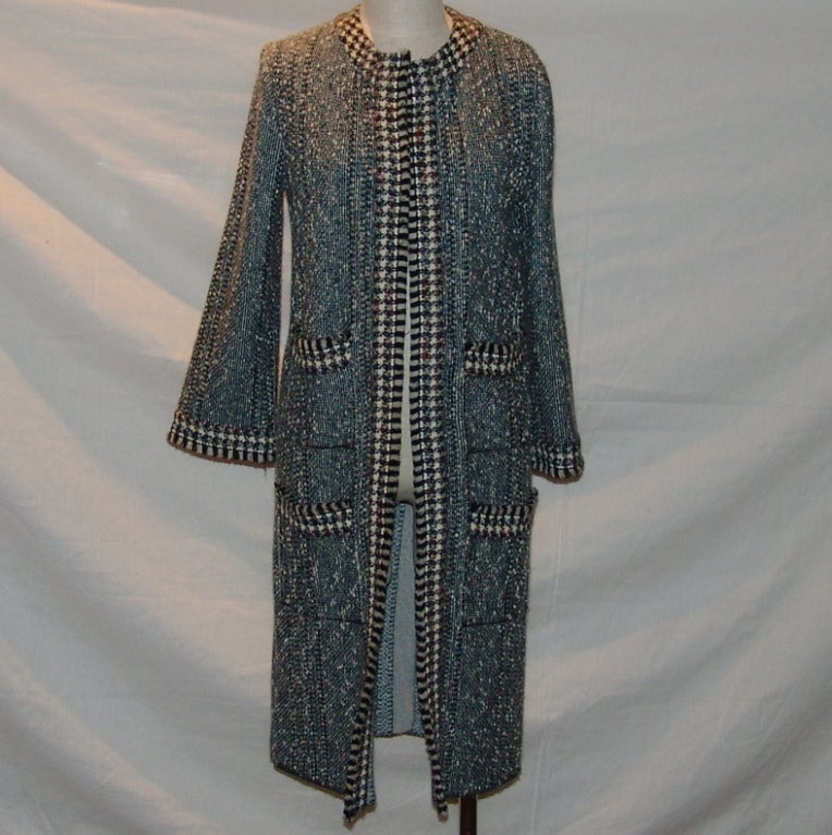 Chanel tweed, four pocket jacket, length 40