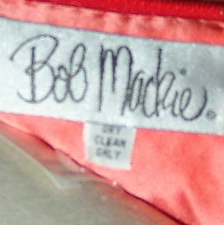 Bob Mackie Red Floral Silk Chiffon Gown 2