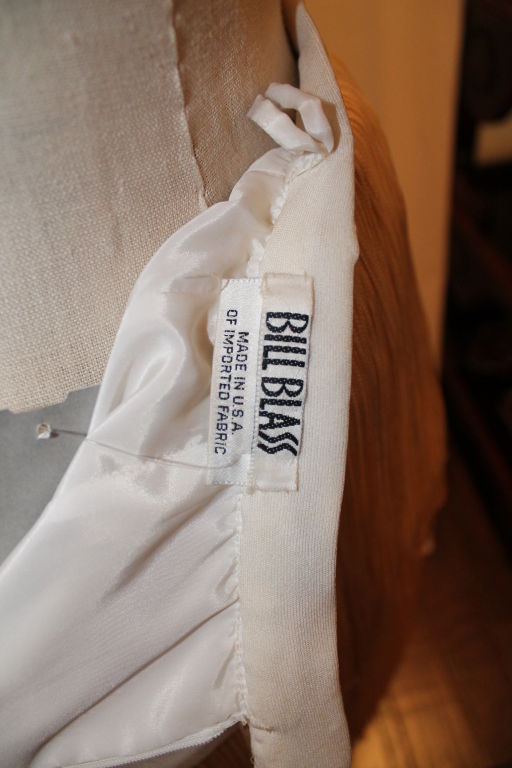 Vintage Bill Blass Ivory Silk Fringed Flapper Skirt-Size 0/2 1