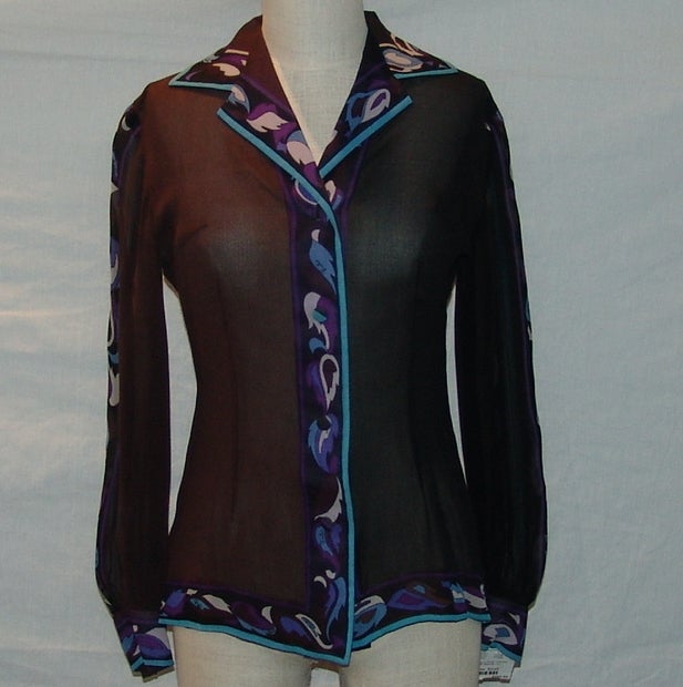 Vintage Pucci Chiffon Blouse