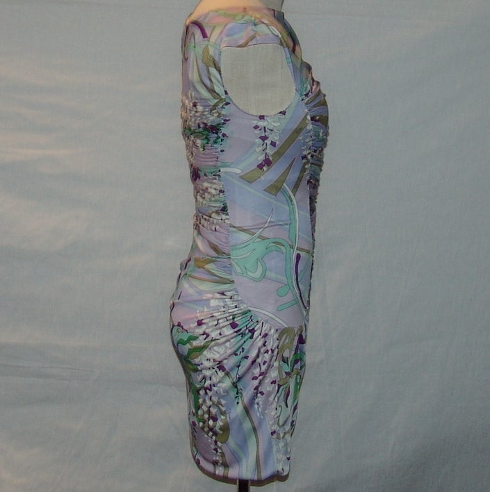 Women's Pucci Rayon Ruched  Dress