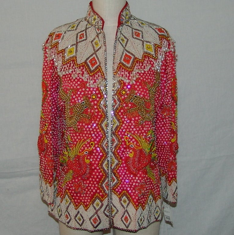 Vintage Beaded Jacket at 1stDibs