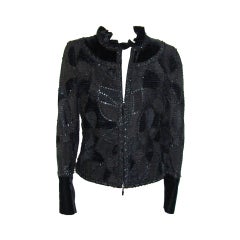 Escada Silk and Velvet Jacket 3