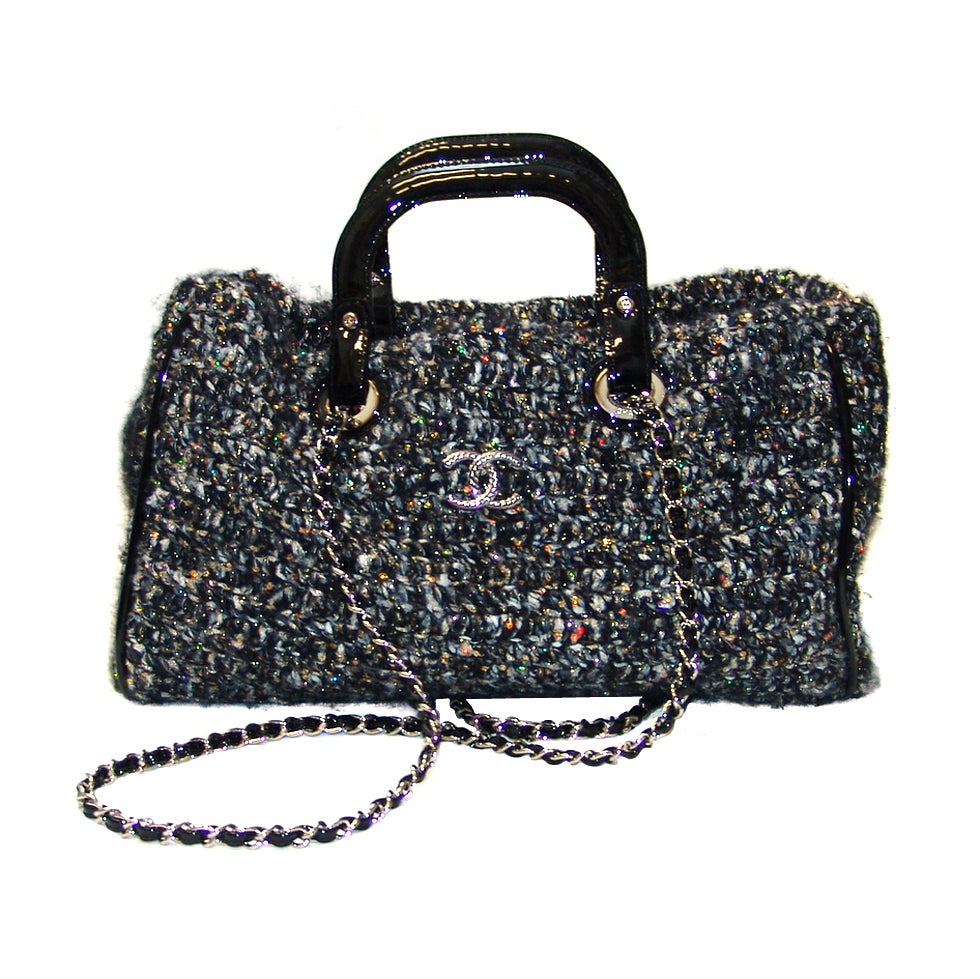 Chanel Knit Handbag at 1stdibs