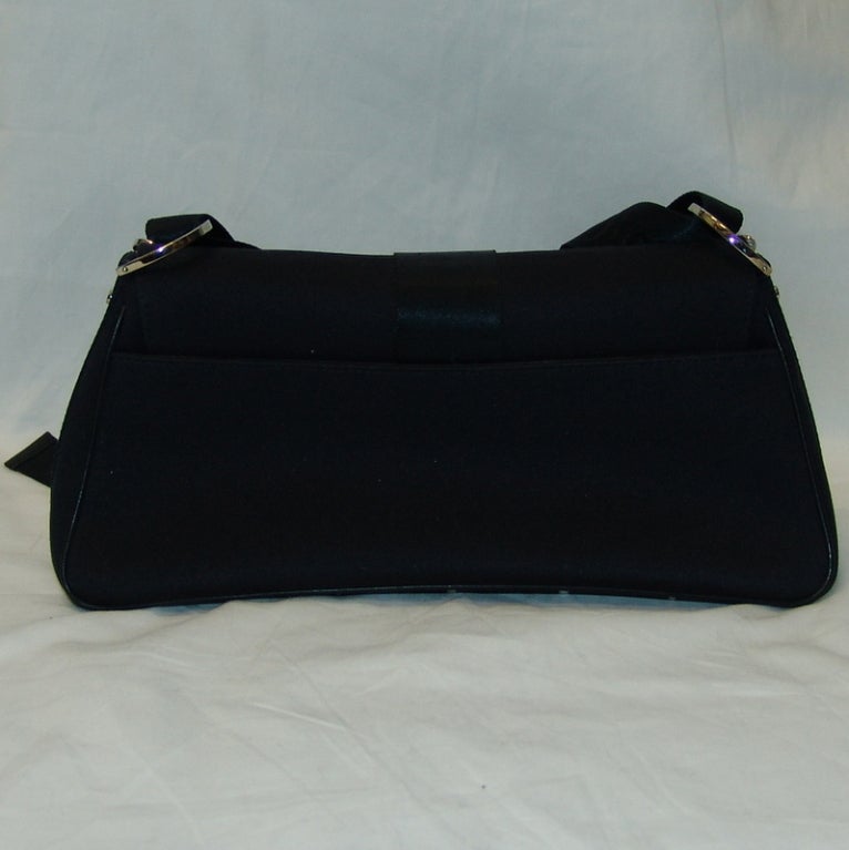 Women's Christian Dior Black Canvas Handbag