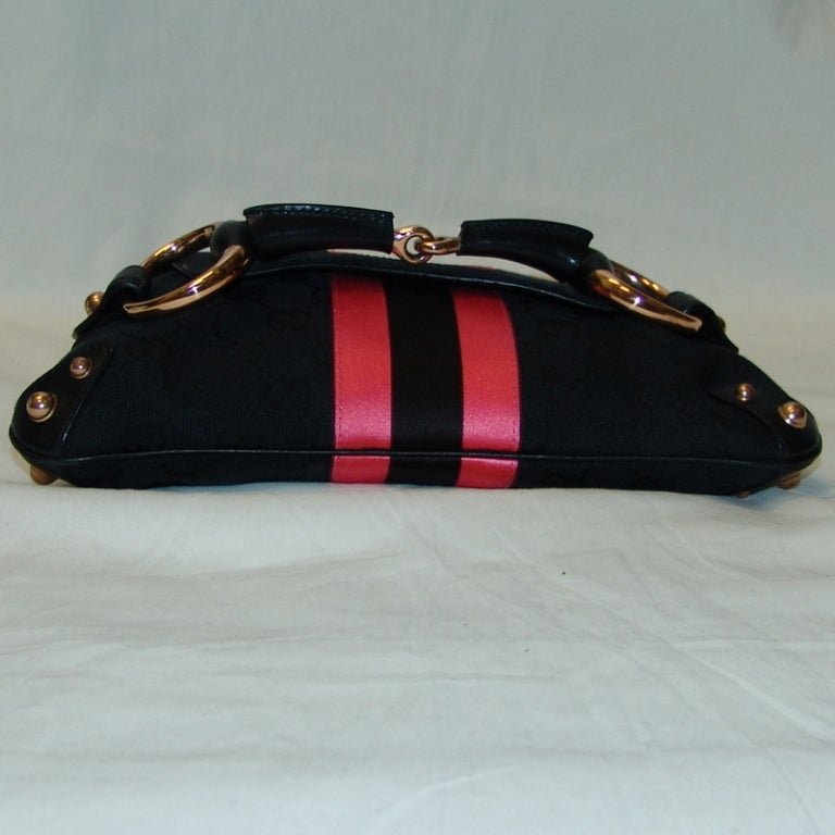 Gucci Black Canvas Logo Handbag 2