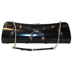 Christian Dior Black Leather with Buckle Design