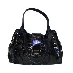 Jimmy Choo Black Patent Leather Handbag