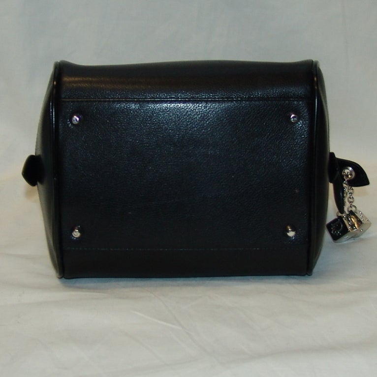 christian dior bag black leather