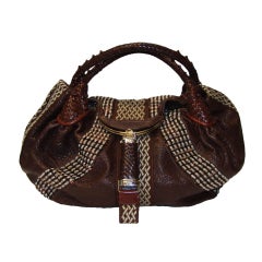 Fendi Brown Spy Handbag