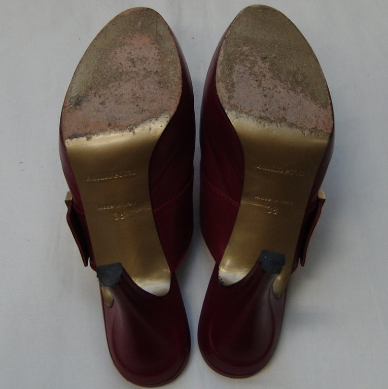 Pucci Red Leather Shoes at 1stdibs