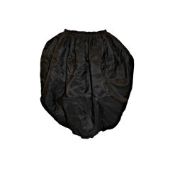 Vintage Krizia Black Silk Poof Skirt-4