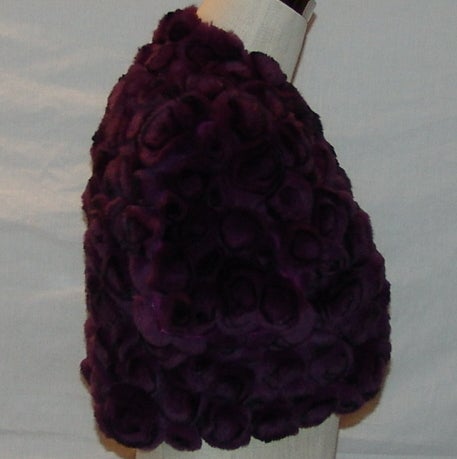 Women's Purple Fur Bolero