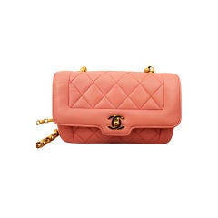 Chanel Pink Quilted Lambskin Mini Flap Bag