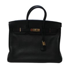 Hermes Black 35cm Birkin Handbag